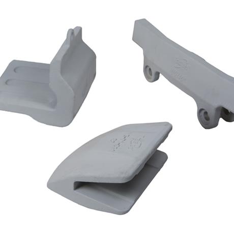  - WEAR PARTS - Teeth, adapters, locking systems and anti-wear protections for buckets